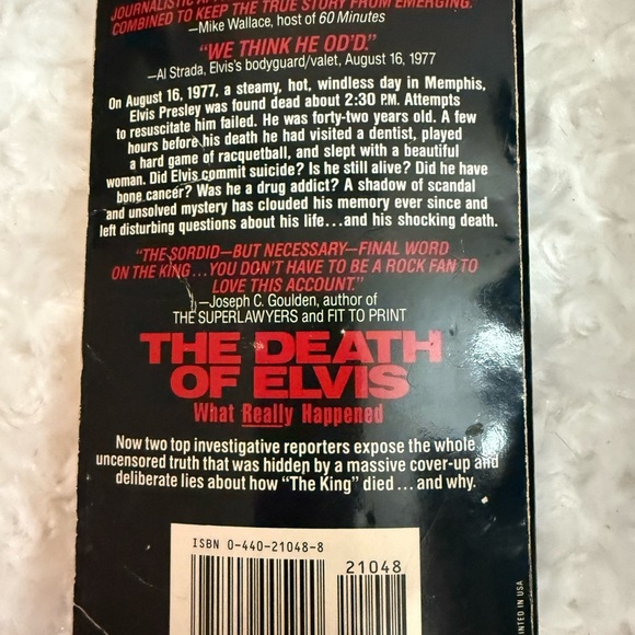 The Death of Elvis Book - Picture 2 of 2